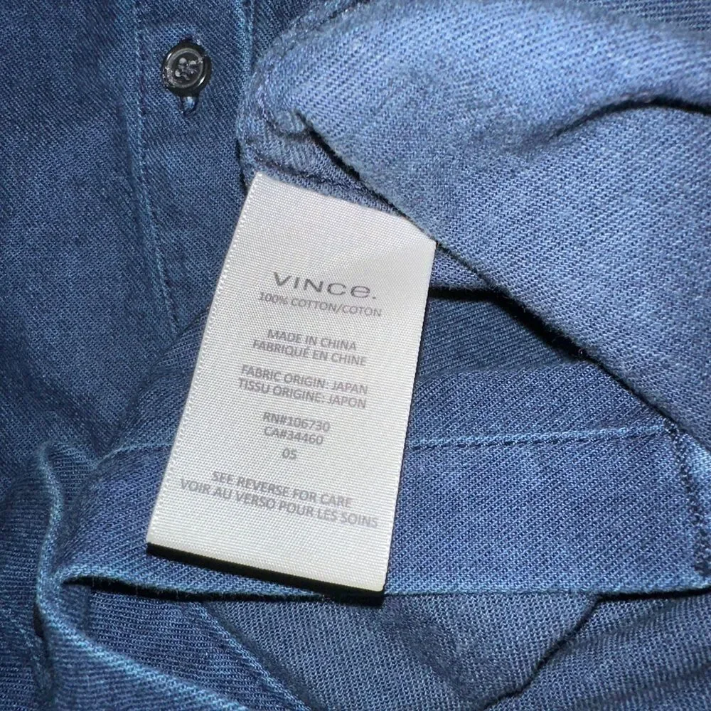 Vince Chambray Button Down Shirt - Picture 4 of 5